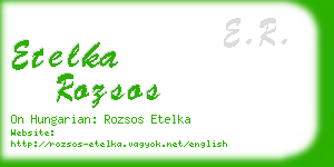 etelka rozsos business card